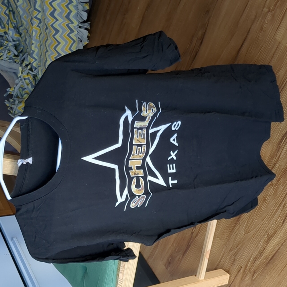 Black and Camo Scheels Texas Tee